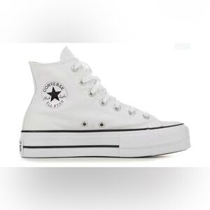 Converse White High Top All Star Sneakers